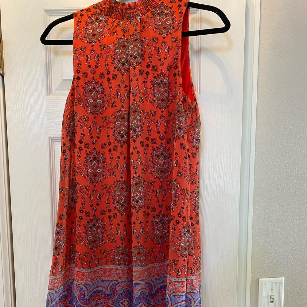 Orange dress with paisley patterns, speechless brand size medium